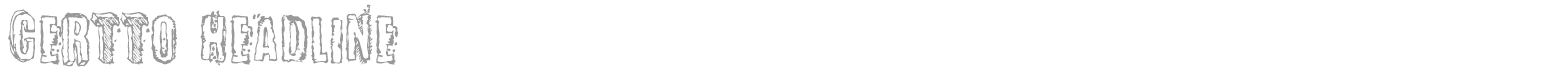 Certto Headline font preview